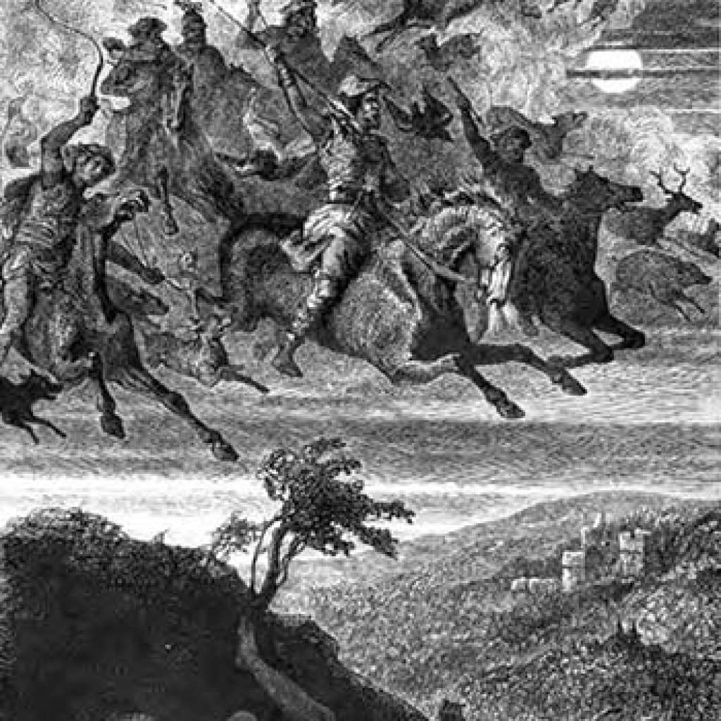 Wodan't Wild Hunt by Friedrich Wilhelm Heine occurs during the heathen holiday of Yule